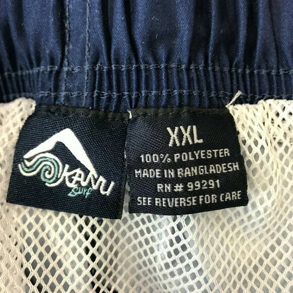 Kanu Surf Mens Echelon Blue Striped Sun Protection Quick Dry Board Shorts XXL - Picture 3 of 7